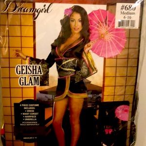 Geisha glam Halloween costume